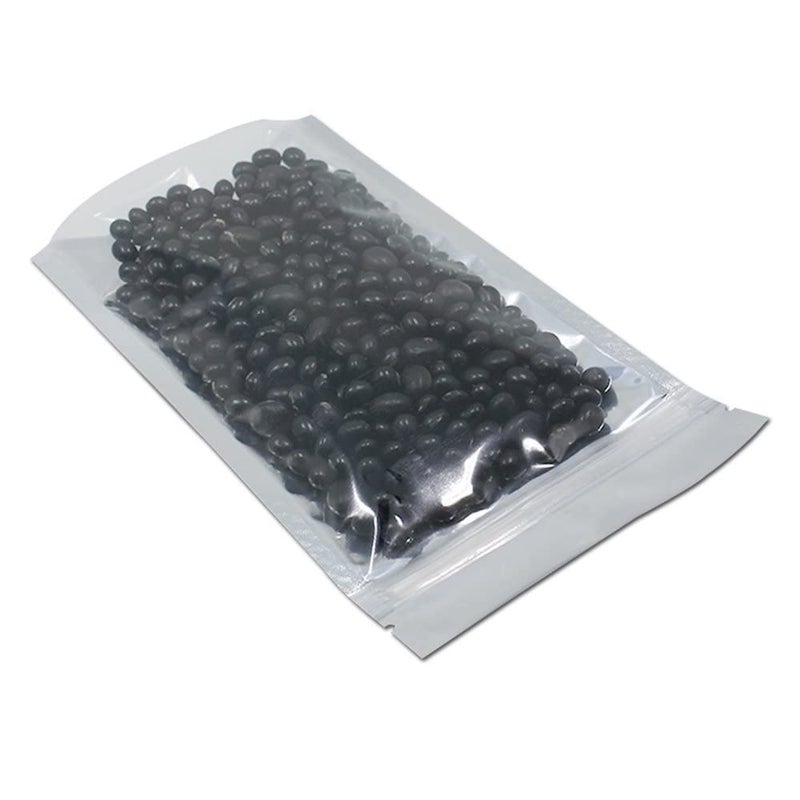 FERENLI 100 Pieces Stand Up Clear Zipper Lock Resealable Aluminum Mylar Foil Plastic Packaging Bag for Zip Heat Sealable Lock with Tear Notch Long Term Food Storage 5.9x8.7 inch - Image 4